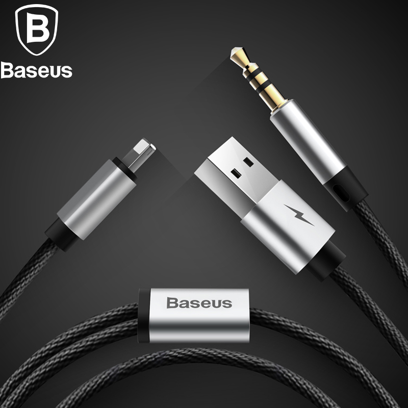 Переходник адаптер Baseus USB + 3.5 AUX Audio L34 цвет чёрный/серебристый.