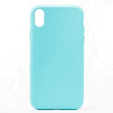 Чехол накладка GPS для APPLE iPhone XR, силикон, матовый, цвет бирюзовый