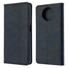 Чехол книжка WALLET для XIAOMI Redmi Note 9T, экокожа, визитница, цвет темно синий