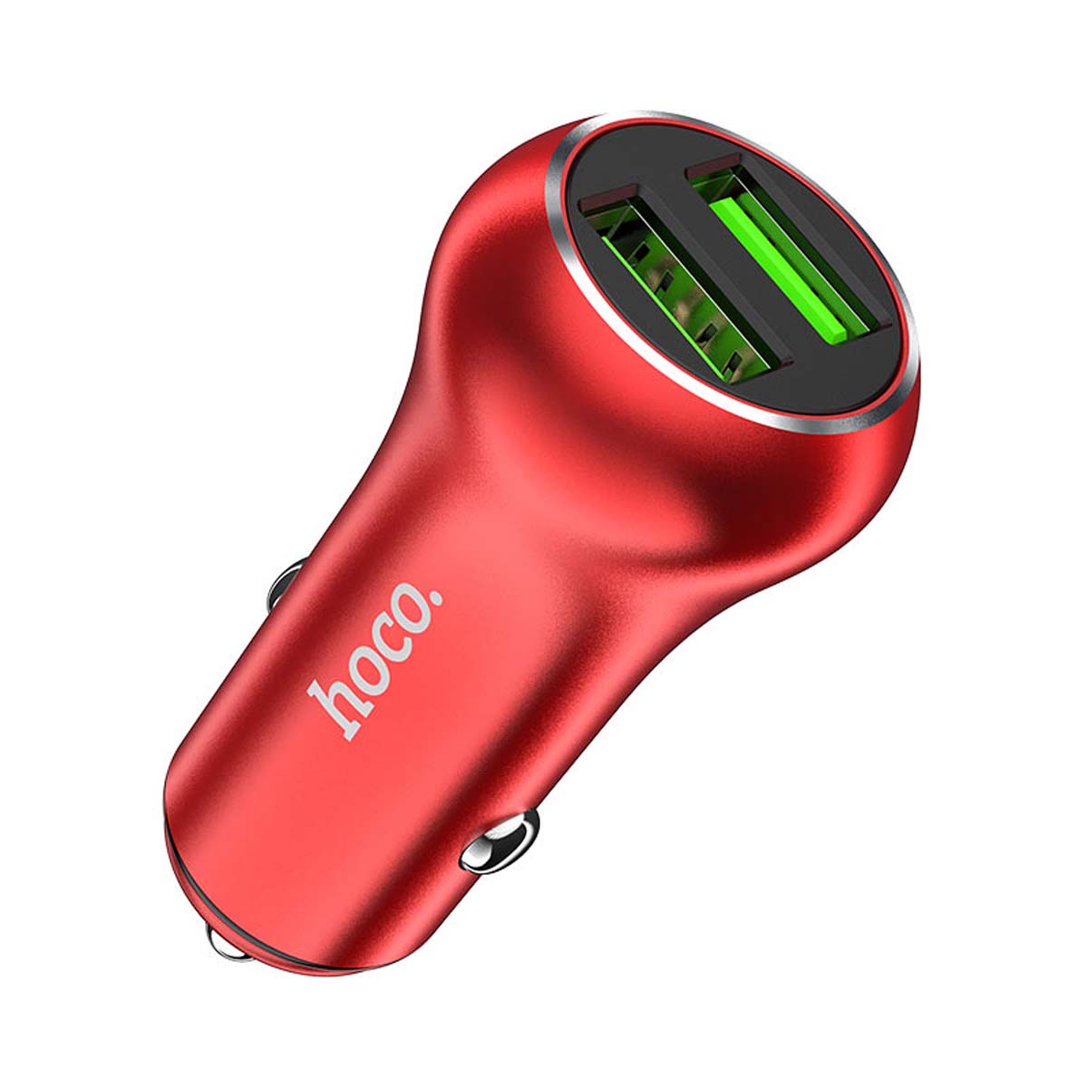 АЗУ (Автомобильное зарядное устройство) HOCO Z38 Resolute, 38W, 1 USB, 1 Type C, цвет красный