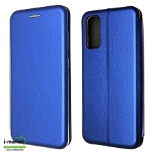 Чехол книжка STYLISH для SAMSUNG Galaxy S20 (SM-G980), экокожа, визитница, цвет синий