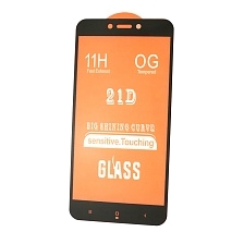Защитное стекло 21D для XIAOMI Redmi Go, Redmi 5A, Redmi 4X, цвет окантовки черный