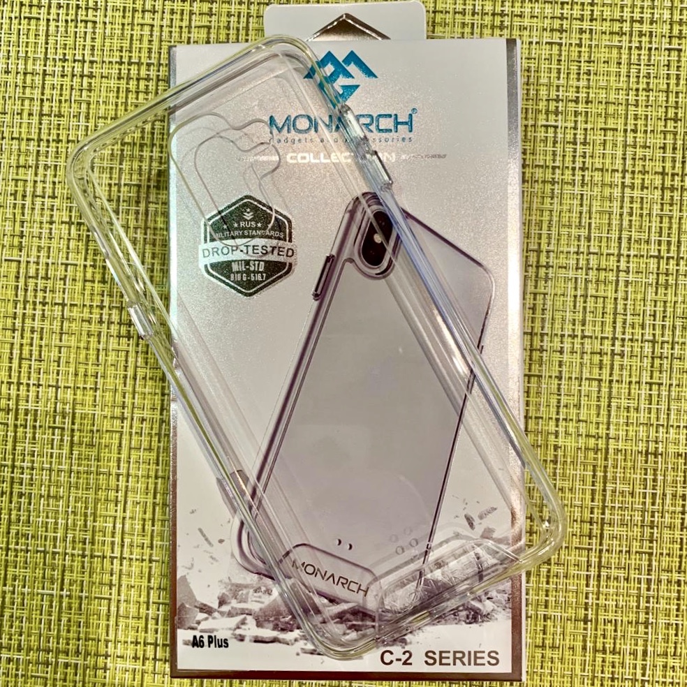 Накладка для SAMSUNG Galaxy A6 Plus 2018 (SM-A605) прозрачная силиконовая MONARCH C-2 SERIES PREMIUM.