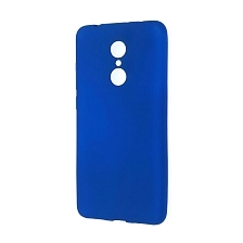 Чехол накладка Fashion Case для XIAOMI Redmi 5, силикон, цвет синий.