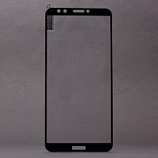 Защитное стекло 2D Full glass для Huawei Honor 7C PRO/техпак/ черный.