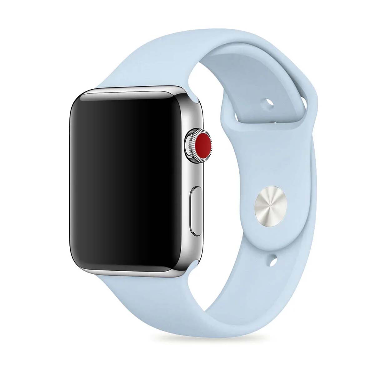Ремешок для Apple Watch спортивный "Sport", размер 38-40 mm, цвет светло голубой