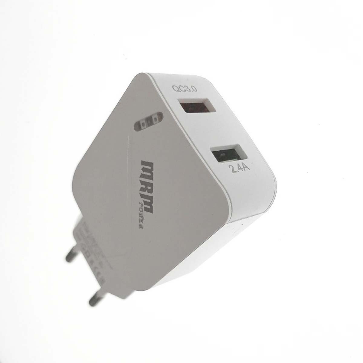 СЗУ (Сетевое зарядное устройство) MRM MR821C, 2.4A, QC 3.0, 2 USB, цвет белый