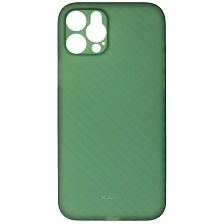 Чехол накладка K-DOO для APPLE iPhone 12 Pro (6.1), силикон, карбон, цвет темно зеленый Чехол накладка K-DOO для APPLE iPhone 12 Pro (6.1), силикон, карбон, цвет темно зеленый