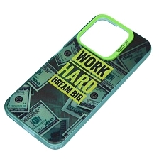 Чехол накладка для Honor X8b, защита камеры, силикон, рисунок WORK HARD Чехол накладка для Honor X8b, защита камеры, силикон, рисунок WORK HARD