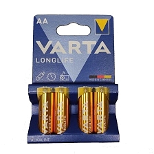 Батарейка VARTA LONGLIFE LR6 AA BL4 Alkaline 1.5V