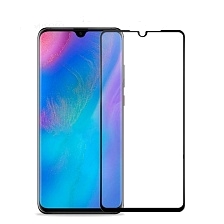 Стекло защитное 2.5D (Full Glue) для Huawei P30, цвет черный.