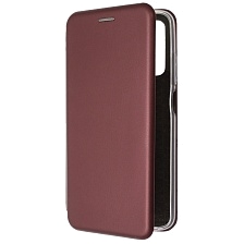 Чехол книжка STYLISH для XIAOMI Redmi 10 (2021), Redmi 10 (2022), экокожа, визитница, цвет бордовый