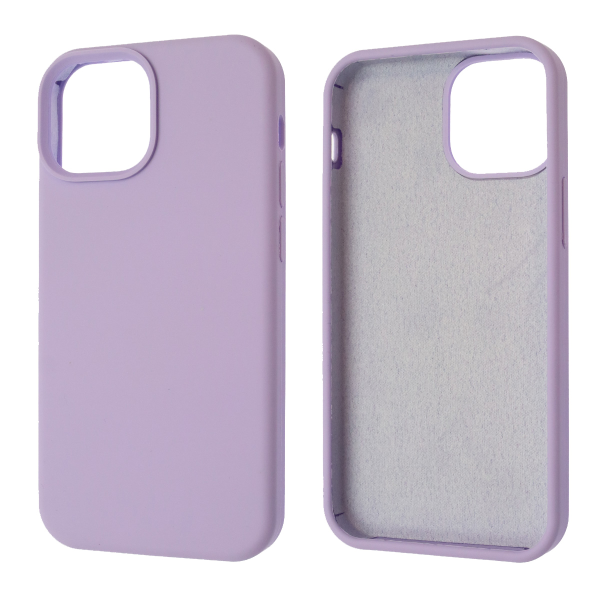 Чехол накладка Silicon Case для APPLE iPhone 13 mini (5.4), силикон, бархат, цвет сиреневый