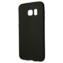 Чехол накладка J-Case THIN для SAMSUNG Galaxy S6 Edge, силикон, цвет черный.