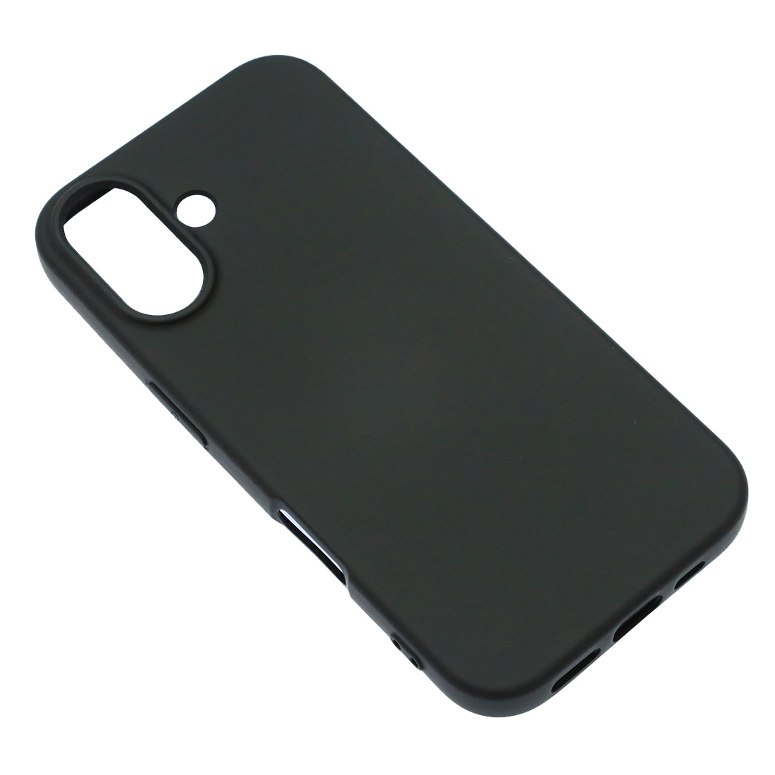 Чехол накладка NANO для APPLE iPhone 16 (6.1"), силикон, бархат, цвет черный