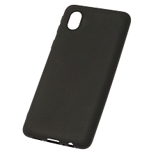 Чехол накладка Soft Touch для SAMSUNG Galaxy A01 Core (SM-A013), силикон, матовый, цвет черный