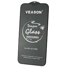 Защитное стекло VEASON для APPLE iPhone 12 (6.1"), iPhone 12 Pro (6.1"), цвет окантовки черный