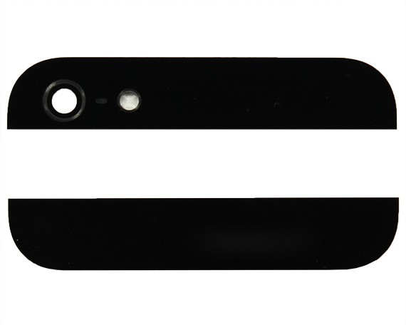 Вставки в корпус для APPLE iPhone 5 комплект цвет черный.
