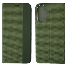 Чехол книжка MESH для Realme C55, текстиль, силикон, бархат, визитница, цвет зеленый Чехол книжка MESH для Realme C55, текстиль, силикон, бархат, визитница, цвет зеленый