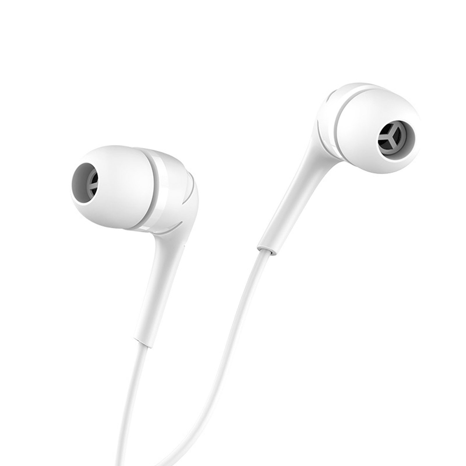 Гарнитура (наушники с микрофоном) проводная, HOCO M40 Prosody universal earphones, цвет белый