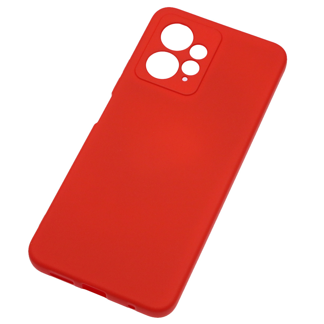 Чехол накладка NANO для XIAOMI Redmi Note 12 4G, силикон, бархат, цвет красный