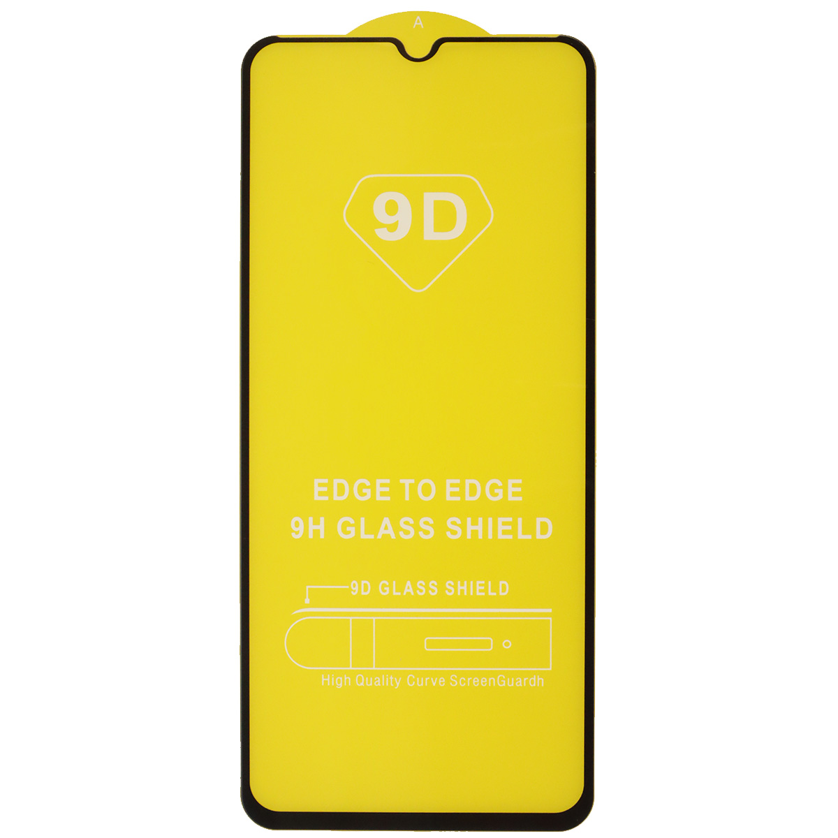 Защитное стекло 9D для INFINIX Smart 6, цвет окантовки черный