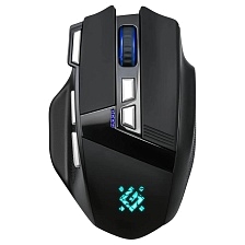 Мышь беспроводная DEFENDER Knight GM-885, игровая, оптическая, 3200 DPI, LED подсветка, аккумулятор, бесшумные клавиши, цвет черный