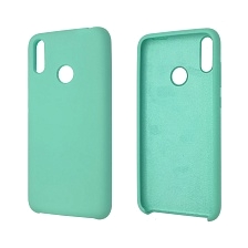 Чехол накладка Silicon Cover для HUAWEI Honor 8C, силикон, бархат, цвет бирюзовый.