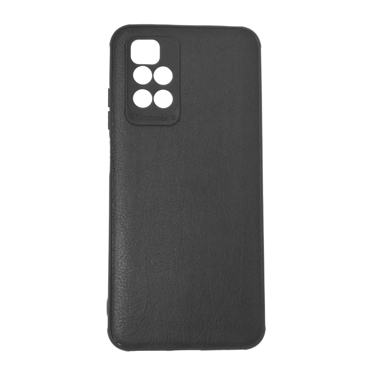Чехол накладка для XIAOMI Redmi 10 (2021), Redmi 10 (2022), силикон, текстура кожи, цвет черный Чехол накладка для XIAOMI Redmi 10 (2021), Redmi 10 (2022), силикон, текстура кожи, цвет черный