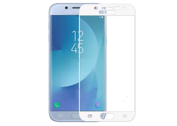 Защитное стекло 5D Full Glass /полный экран, упак-картон/ для Samsung J5 2017/J530 белый.