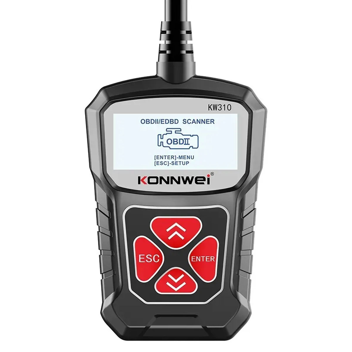 Автомобильный диагностический сканер KONNWEI KW310, цвет черный | Последняя цена