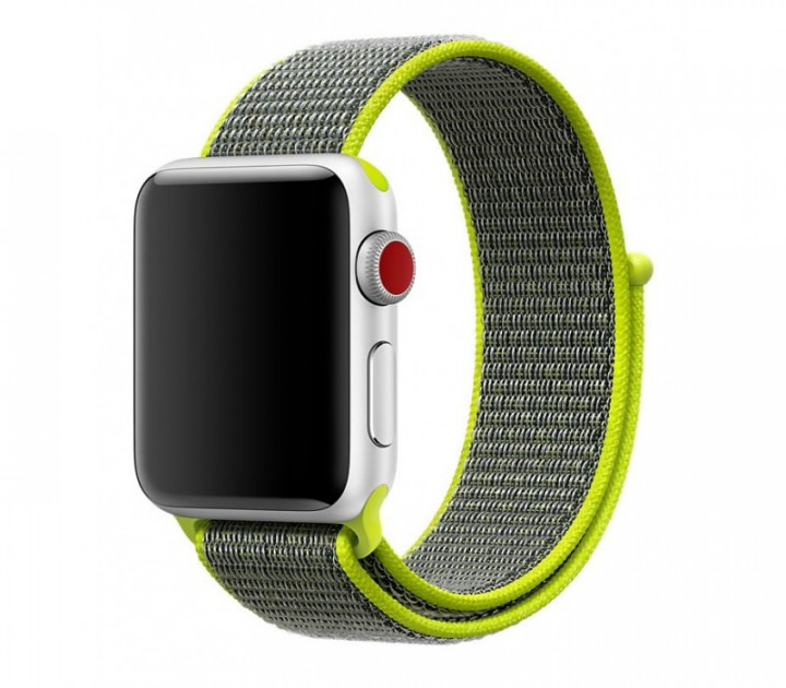 Ремешок для часов Apple Watch (42-44 мм), нейлон, цвет Flash (2).
