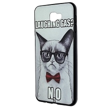 Чехол накладка для SAMSUNG Galaxy J7 Prime (SM-G610), силикон, рисунок LAUGHING GAS