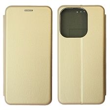 Чехол книжка STYLISH для TECNO Spark Go 2023, TECNO POP 7 Pro, TECNO POP 7, INFINIX SMART 7, INFINIX SMART 7 HD, экокожа, визитница, цвет золотистый Чехол книжка STYLISH для TECNO Spark Go 2023, TECNO POP 7 Pro, TECNO POP 7, INFINIX SMART 7, INFINIX SMART 7 HD, экокожа, визитница, цвет золотистый