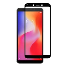 Защитное стекло 2D Full glass для Xiaomi Redmi 6 /тех.пак/ черный.