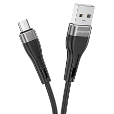 Кабель BOROFONE BX46 Rush Micro USB, 2.4A, длина 1 метр, цвет черный