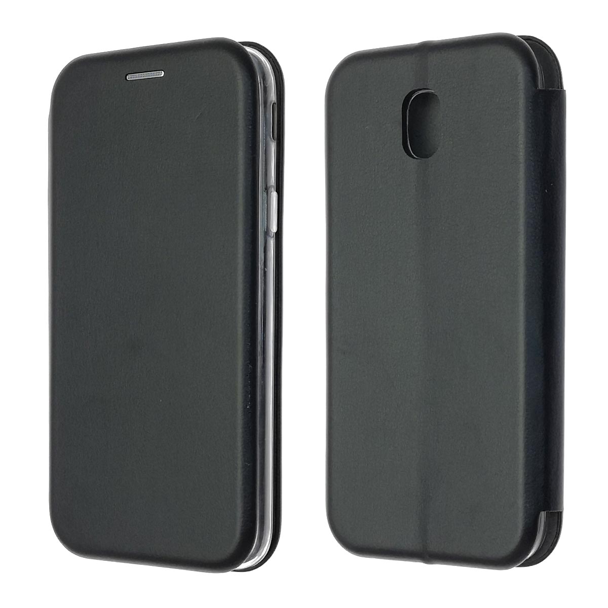 Чехол книжка для SAMSUNG Galaxy J5 2017 (SM-J530), экокожа, визитница, цвет черный