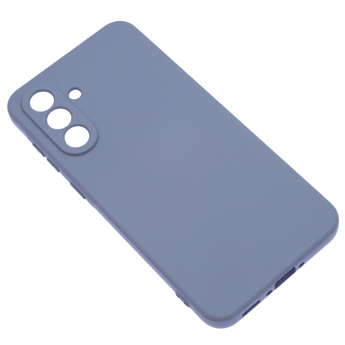 Чехол накладка NANO для SAMSUNG Galaxy A36 5G, защита камеры, силикон, бархат, цвет космический серый