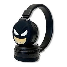 Гарнитура (наушники с микрофоном) беспроводная KR-9900, полноразмерная, рисунок Бэтмен, цвет черный