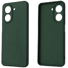 Чехол накладка NANO для XIAOMI REDMI A5, POCO C71, силикон, бархат, цвет темно зеленый