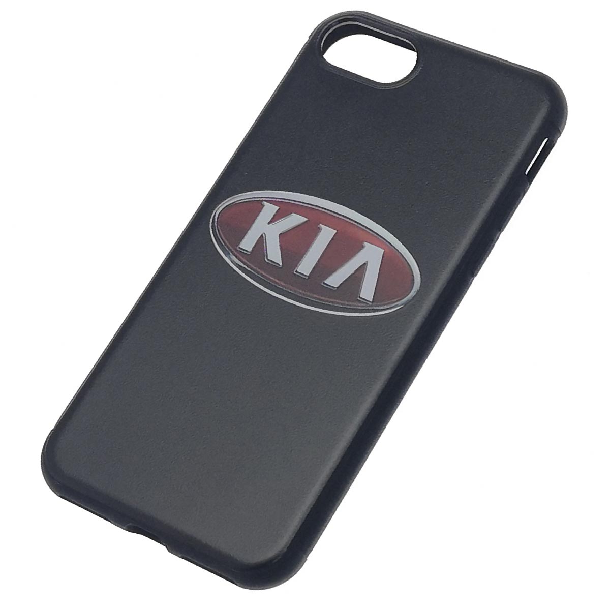 Чехол накладка для APPLE iPhone 7, iPhone 8, силикон, рисунок логотип KIA.