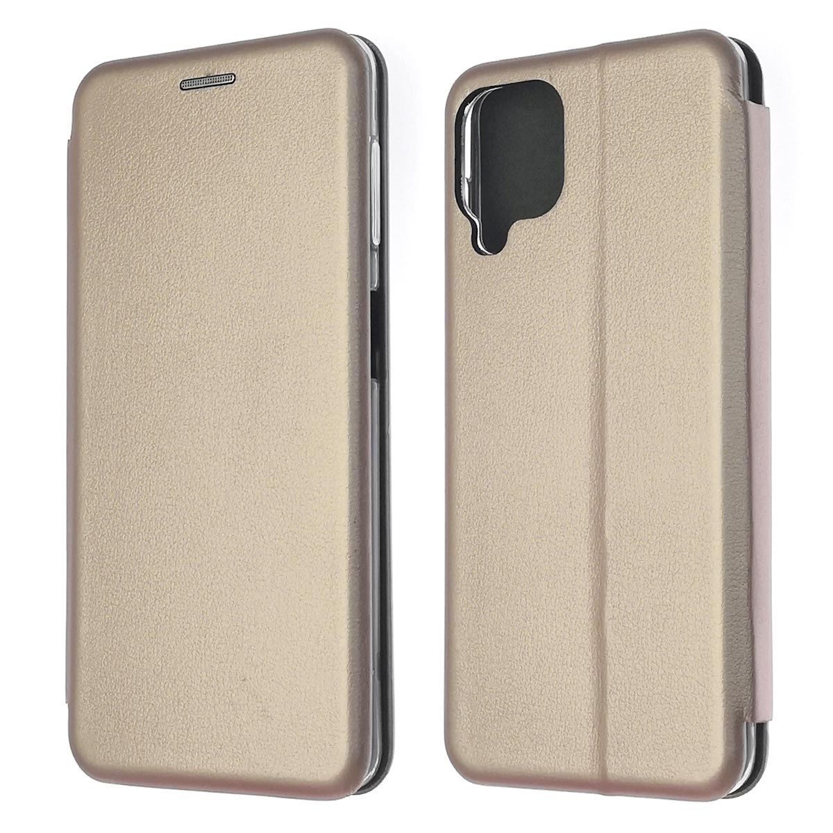Чехол книжка STYLISH для SAMSUNG Galaxy A22 4G (SM-A225F), M22 (SM-M225F), M32 (SM-M325F), экокожа, визитница, цвет розовое золото