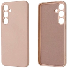 Чехол накладка NANO для SAMSUNG Galaxy S24 Plus, Galaxy S25 Plus, силикон, бархат, цвет розовый песок