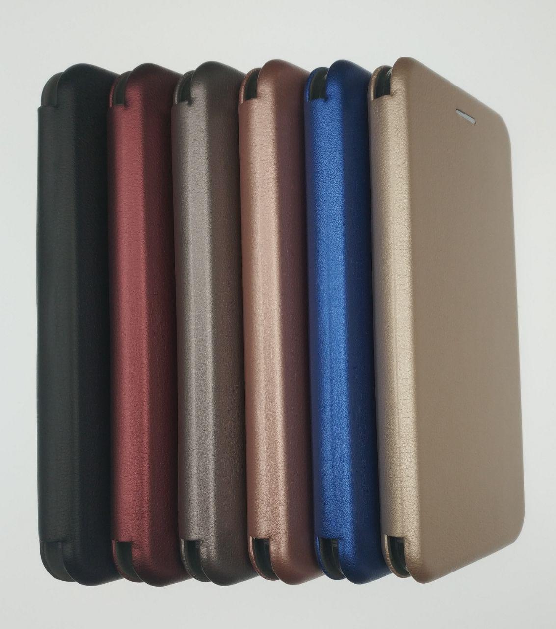 Чехол-книжка на силиконовой основе для HUAWEI Mate 20 Lite материал экокожа цвет серебряный.