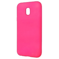 Чехол накладка Fashion Case для SAMSUNG Galaxy J3 2017 (SM-J330), силикон, цвет розовый