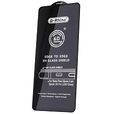 Защитное стекло 6D G-Rhino (330 Glue) для TECNO Spark 10 Pro, Spark 20 Pro, POVA 5, POVA 5 Pro, POVA 6 Neo, INFINIX NOTE 30, Hot 30, цвет окантовки черный