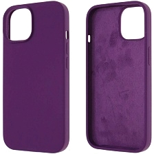 Чехол накладка Silicon Case для APPLE iPhone 15 (6.1"), силикон, бархат, цвет фиолетовый