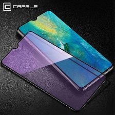 Защитное стекло "6D" GLASS FULL GLUE для HUAWEI Mate 20, цвет канта черный.