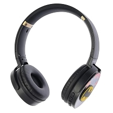 Гарнитура (наушники с микрофоном) беспроводная KR-6000, полноразмерная, рисунок Бэтмен (распродажа -50%)