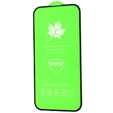 Защитное стекло 20D для APPLE iPhone 14 Pro (6.1"), цвет окантовки черный
